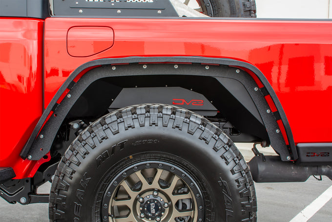 Black Rear Inner Fenders <br>20-21 Jeep Gladiator
