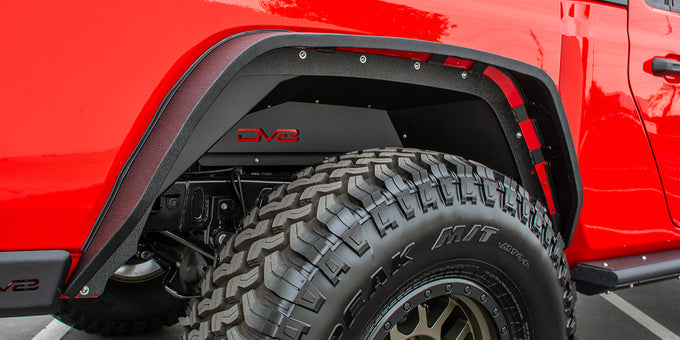 Black Rear Inner Fenders <br>20-21 Jeep Gladiator