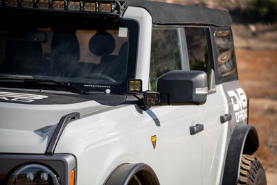 A-Pillar Dual Light Pod Drop Mounts <br>21-24 Ford Bronco
