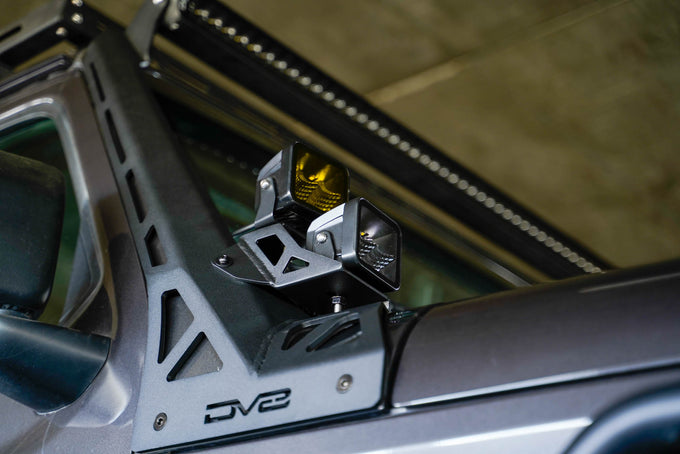 A-Pillar Dual Light Pod Mounts <br>18-23 Jeep Wrangler JL, 20-23 Gladiator JT