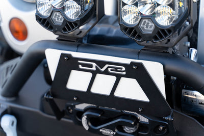 Fairlead Mounted Flip-Up License Plate Bracket <br>Universal