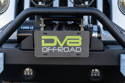Fairlead Mounted Flip-Up License Plate Bracket <br>Universal