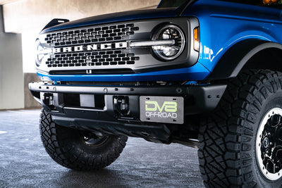 Factory Front Bumper License Relocation Bracket <br>21-23 Ford Bronco