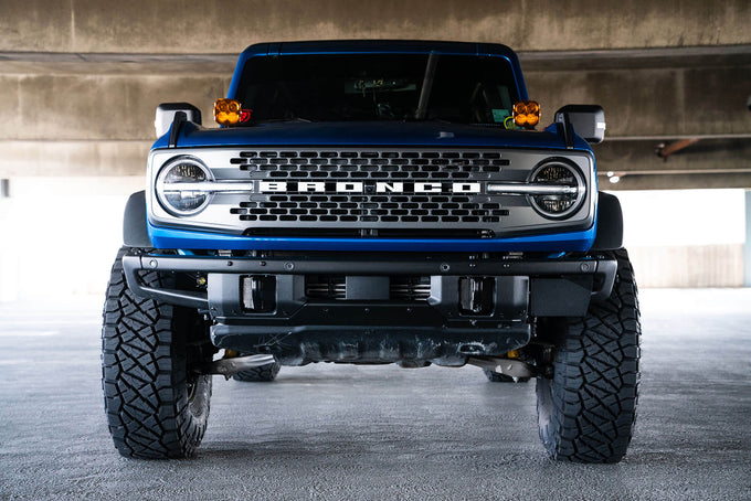 Factory Front Bumper License Relocation Bracket <br>21-23 Ford Bronco