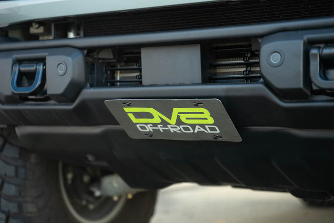 Capable Bumper Slanted Front License Plate Mount <br>21-24 Ford Bronco
