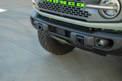 Capable Bumper Slanted Front License Plate Mount <br>21-24 Ford Bronco