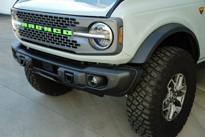 Capable Bumper Slanted Front License Plate Mount <br>21-24 Ford Bronco
