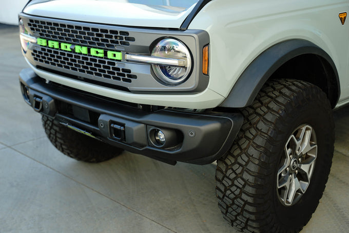 Capable Bumper Slanted Front License Plate Mount <br>21-24 Ford Bronco
