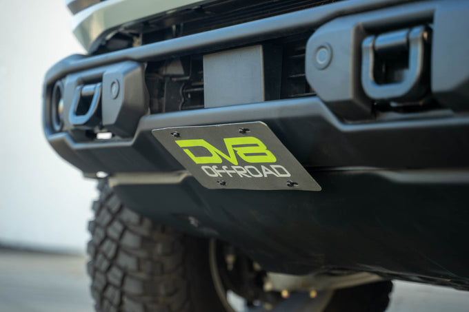 Capable Bumper Slanted Front License Plate Mount <br>21-24 Ford Bronco