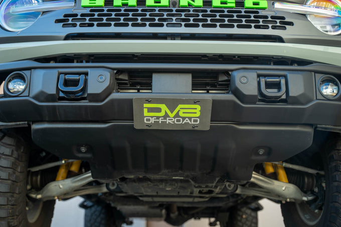 Capable Bumper Slanted Front License Plate Mount <br>21-24 Ford Bronco