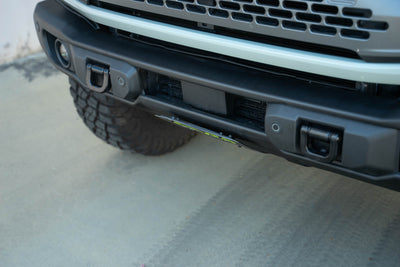 Capable Bumper Slanted Front License Plate Mount <br>21-24 Ford Bronco