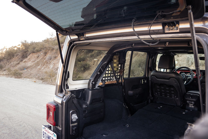 Rear Window Molle Panels <br>18-23 Jeep Wrangler JL