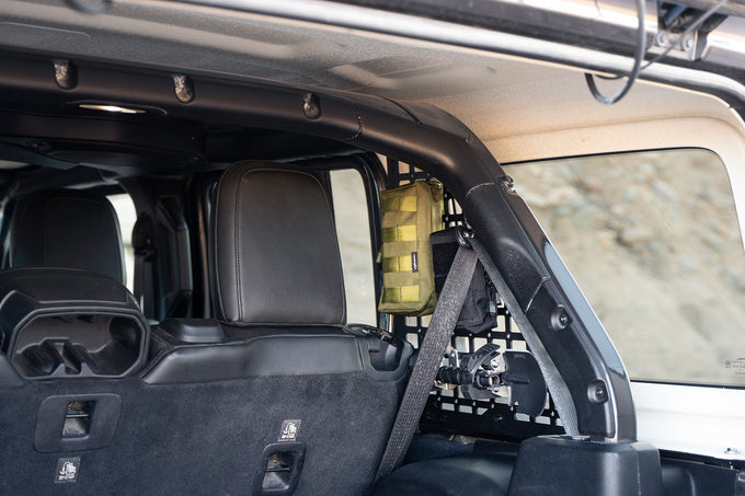 Rear Window Molle Panels <br>18-23 Jeep Wrangler JL