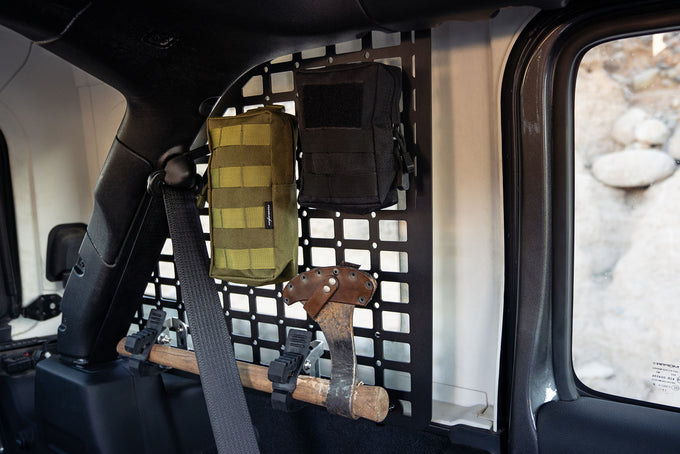 Rear Window Molle Panels <br>18-23 Jeep Wrangler JL