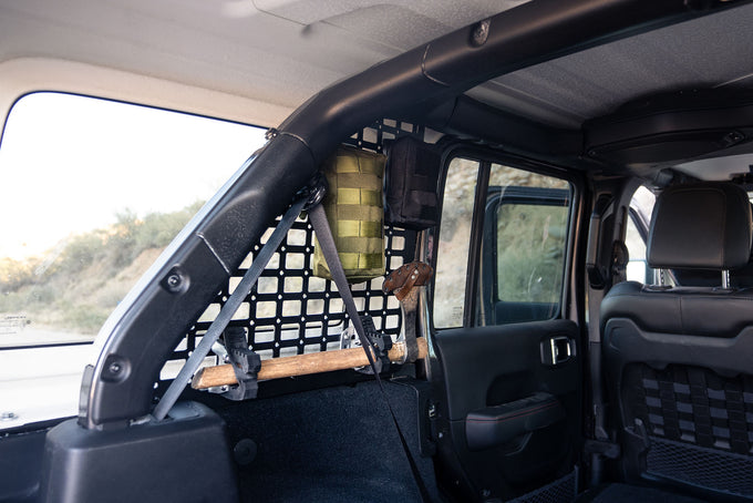 Rear Window Molle Panels <br>18-23 Jeep Wrangler JL