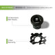 Set Of 4 Mopar Sensor Bezel <br>19-23 Ram 1500, 2500, 3500, 18-23 Wrangler