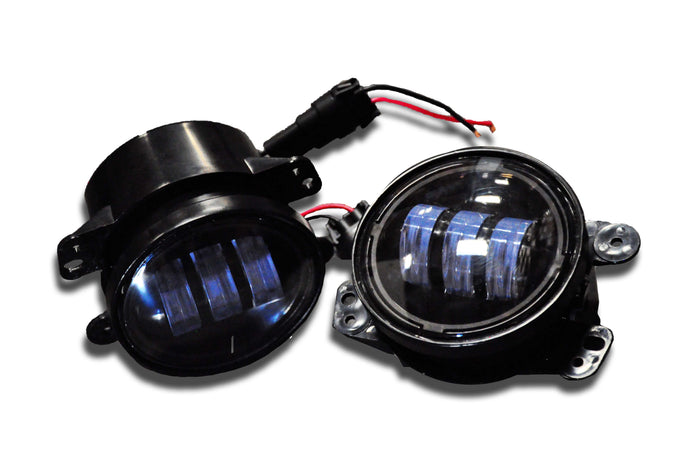 4 Inch Round Fog Lights <br>07-17 Jeep Wrangler, 2018 JK