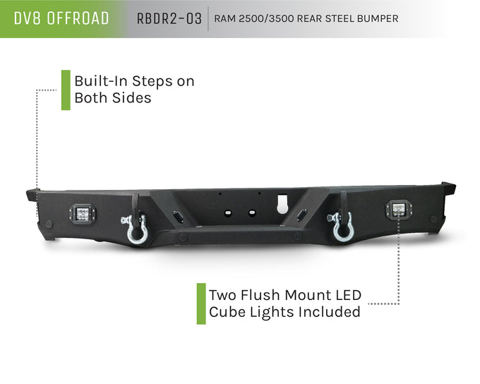 Rear Steel Bumper <br>19-21 Ram 2500