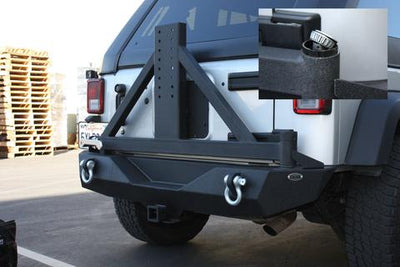 RS-1BR Mid Width Rear Bumper & Tire Carrier <br>07-17 Jeep Wrangler, 2018 JK