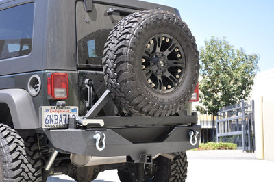 RS-1BR Mid Width Rear Bumper & Tire Carrier <br>07-17 Jeep Wrangler, 2018 JK