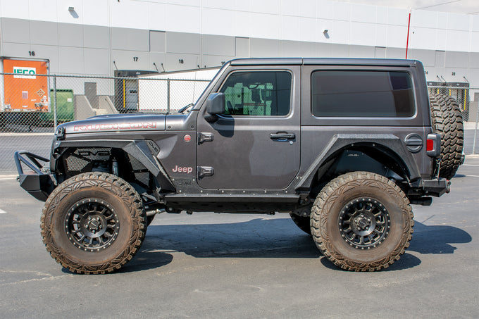 Rock Sliders With Rock Skins <br>18-21 Jeep Wrangler