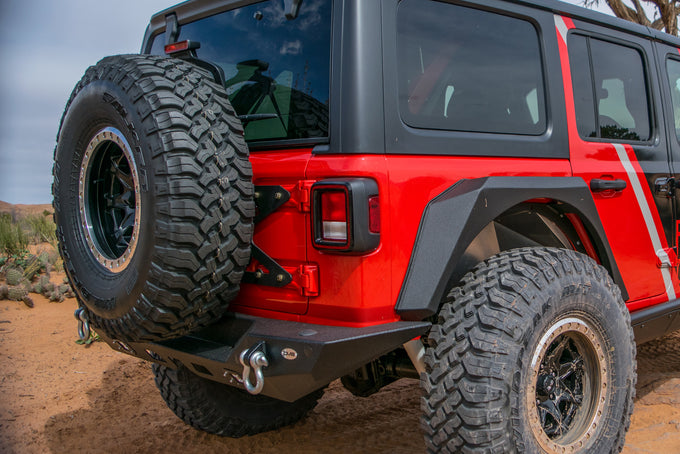 Tailgate Mounted Tire Carrier <br>18-21 Jeep Wrangler