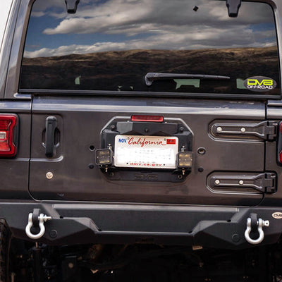 Spare Tire Delete With Light Mounts <br>18-22 Jeep Wrangler