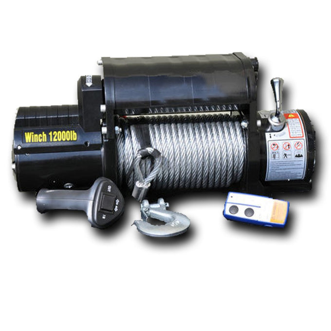 Steel Rope 12,000 Lbs. Winch <br>Universal