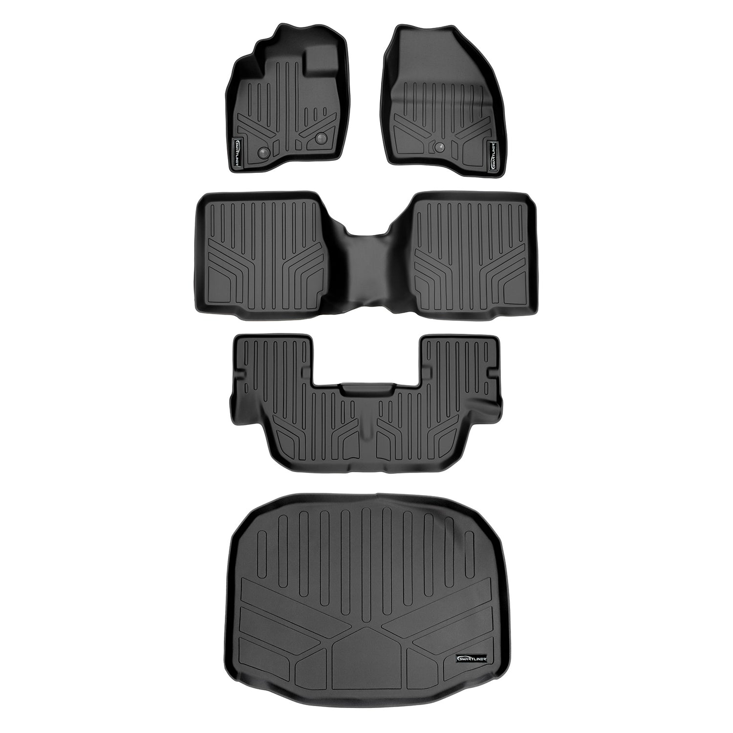 Floor Mats 3 Rows and Cargo Liner Set <br> 17-19 Ford Explorer