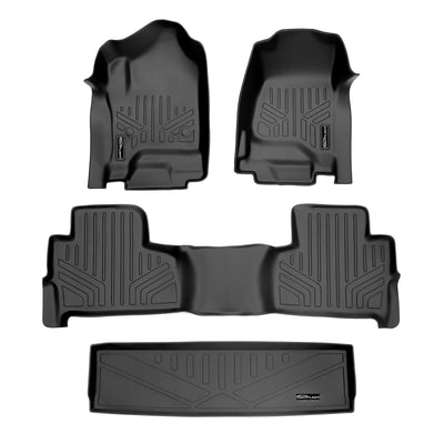 Floor Mats 2 Rows and Cargo Liner <br> 15-20 Chevrolet Tahoe15-20 GMC Yukon