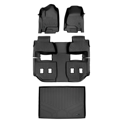 Floor Mats 3 Rows and Cargo Liner <br> 15¨C20 Suburban/Yukon XL w/ Front Bucket Seats