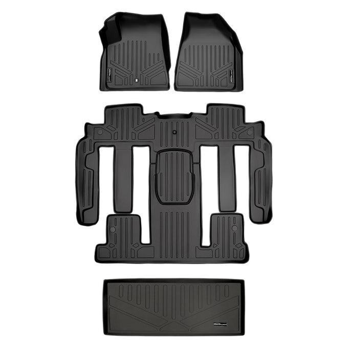 Floor Mats 3 Rows and Cargo Liner <br> 07-08 GMC Acadia (Bucket Seats on the Second Row)