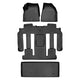 Floor Mats 3 Rows and Cargo Liner <br> 07-16 GMC Acadia
