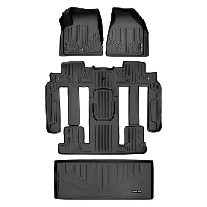 Floor Mats 3 Rows and Cargo Liner <br> 07-16 GMC Acadia