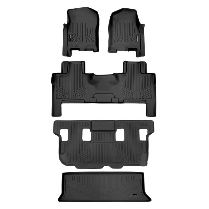 Floor Mats and Cargo Liner Behind 3rd Row Set <br> 07-10 Ford Expedition07-10 Lincoln Navigator