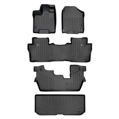 Floor Mats 3 Rows and Cargo Liner <br> 16-22 Honda Pilot 8 Passenger Model
