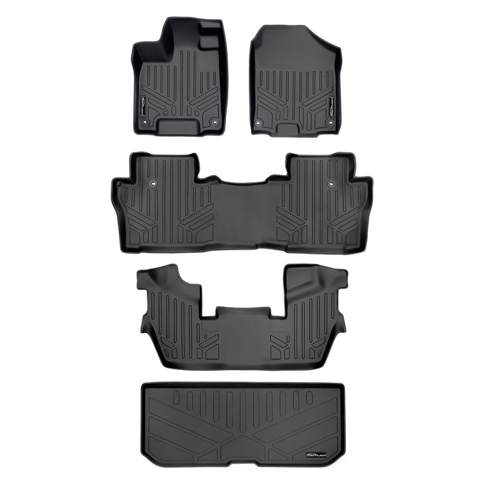 Floor Mats 3 Rows and Cargo Liner <br> 16-22 Honda Pilot 7 Passenger Model