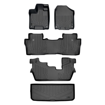 Floor Mats 3 Rows and Cargo Liner <br> 16-22 Honda Pilot 8 Passenger Model