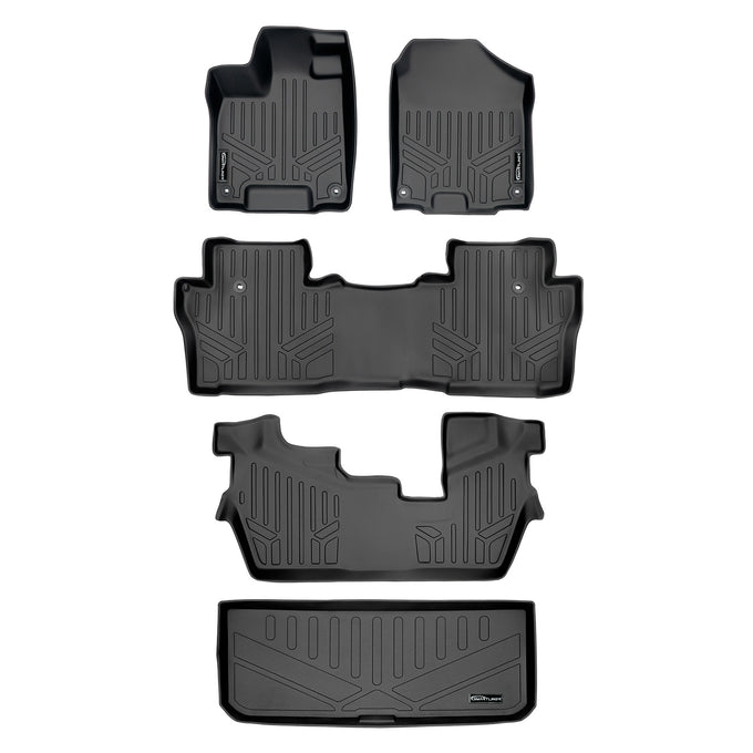 Floor Mats 3 Rows and Cargo Liner <br> 16-22 Honda Pilot 8 Passenger Model