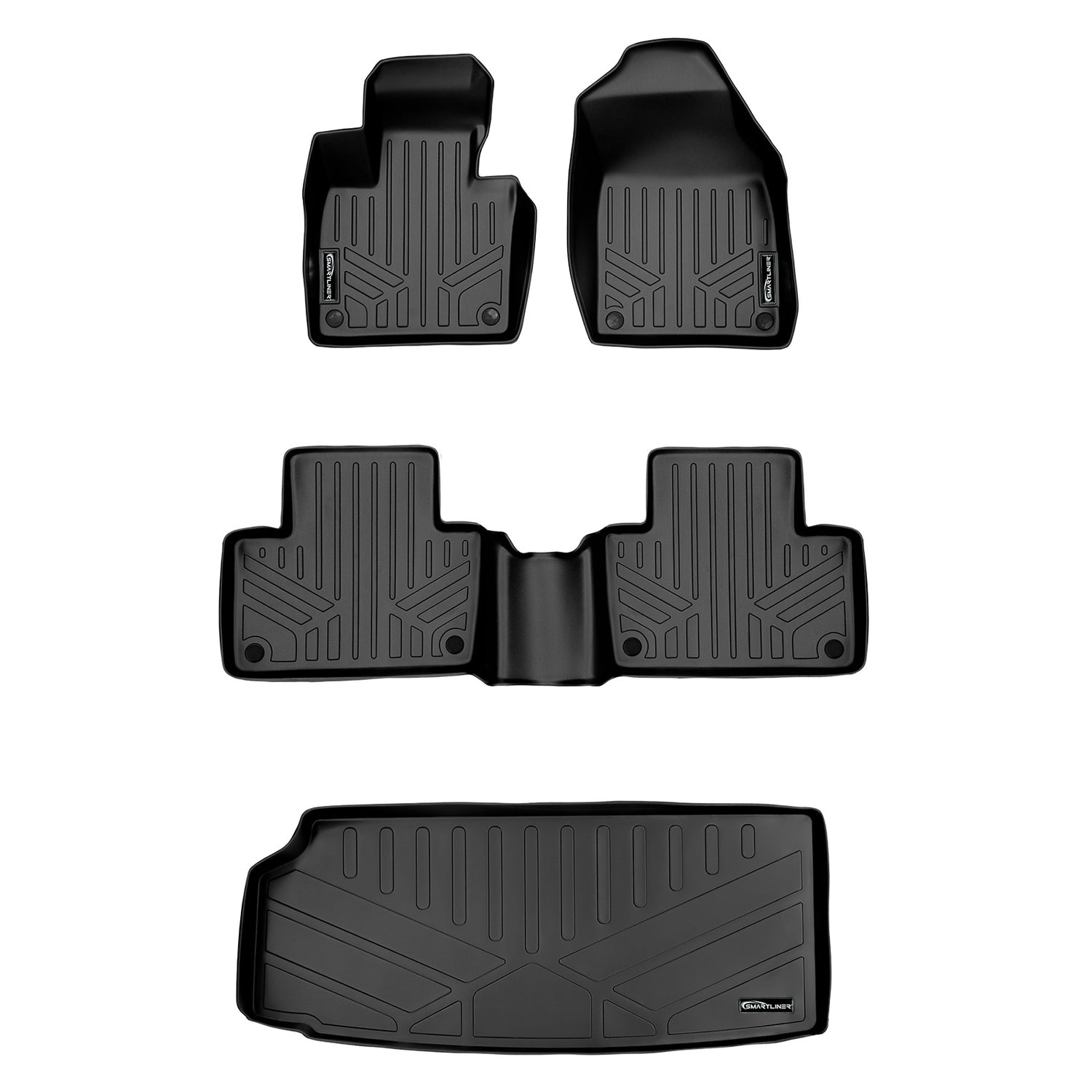 Floor Mats 2 Rows and Cargo Liner <br> 16-23 Volvo XC90 (Does not fit Plugin Hybrid)