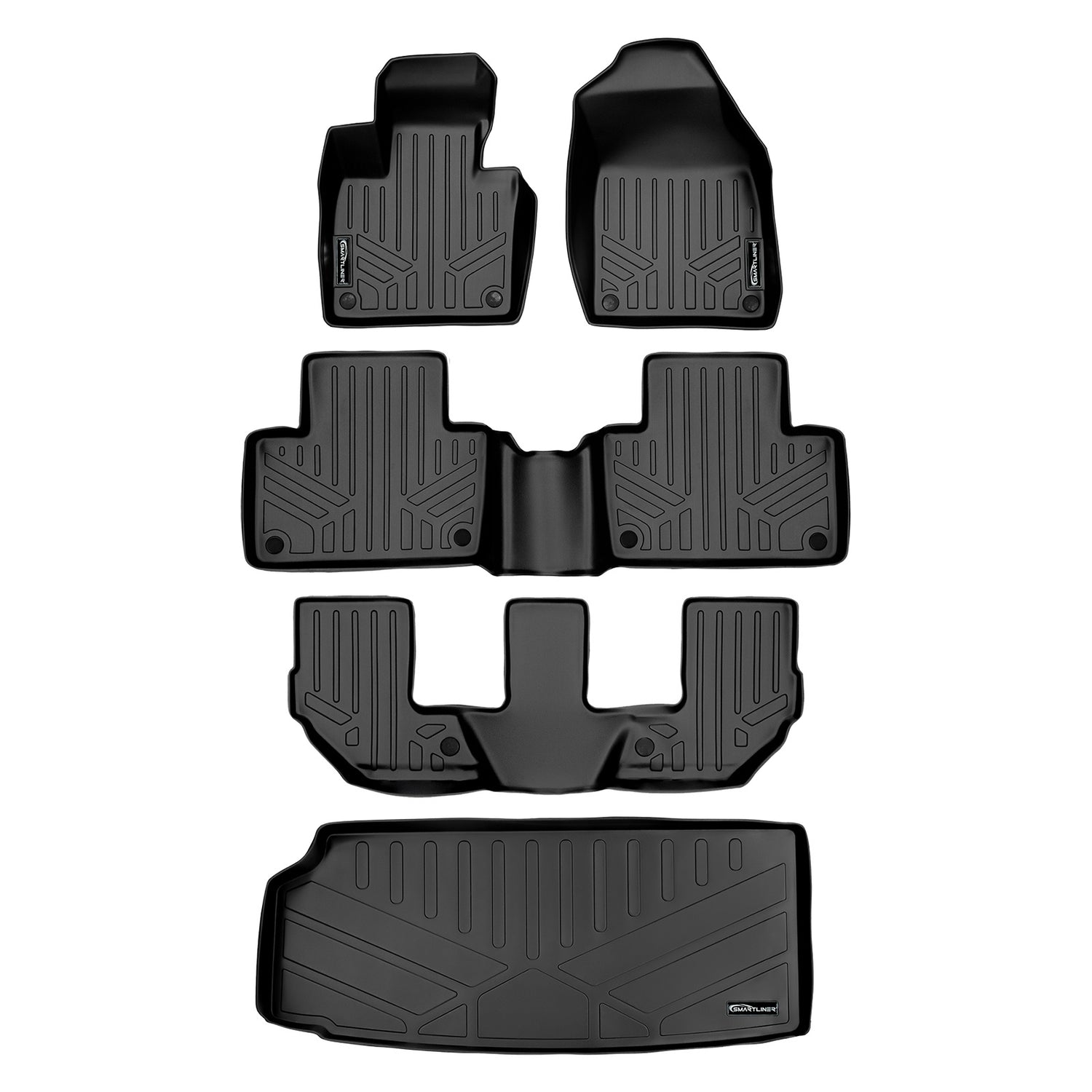 Floor Mats 3 Rows and Cargo Liner <br> 16-23 Volvo XC90 (Does not fit Plugin Hybrid)