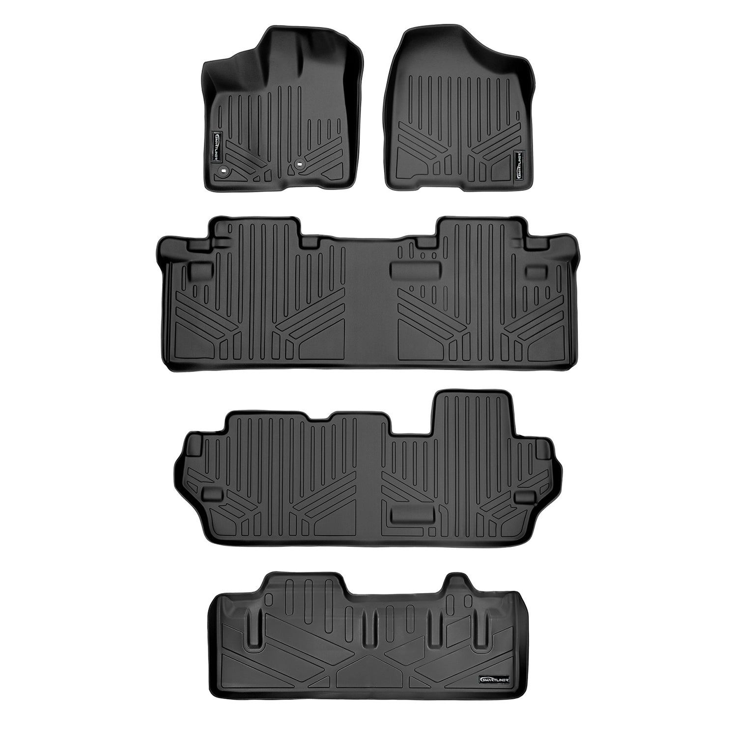 Floor Mats and Cargo Liner Behind 3rd Row <br> 13-20 Toyota Sienna (8 Passenger)