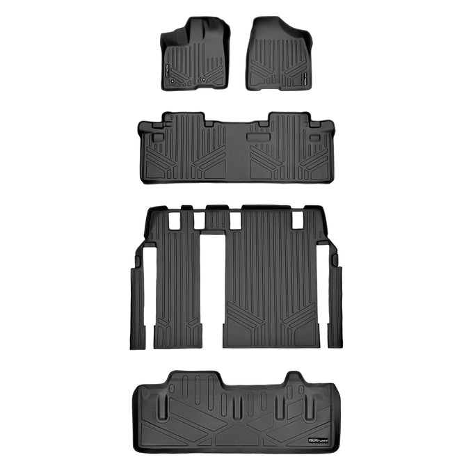 Floor Mats and Cargo Liner Behind 3rd Row <br> 11-12 Toyota Sienna 8 Passenger Model