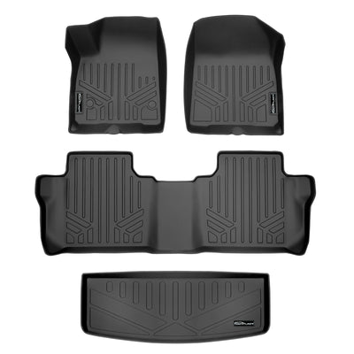 Floor Mats 2 Rows and Cargo Liner <br> 17-21 GMC Acadia with Bench Seats