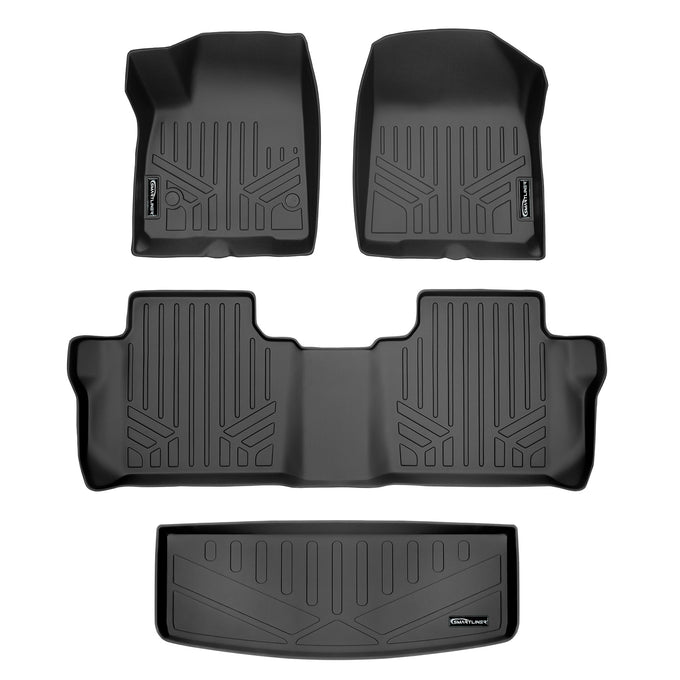 Floor Mats 2 Rows and Cargo Liner <br> 17-21 GMC Acadia with Bench Seats
