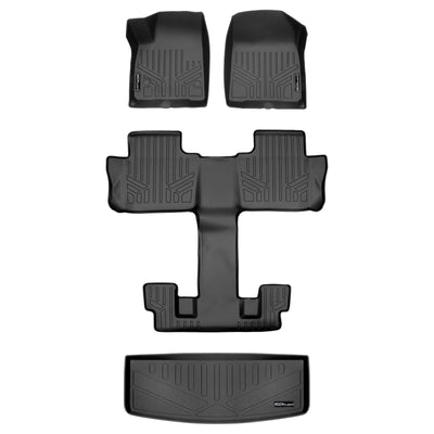 Floor Mats 3 Rows and Cargo Liner <br> 20-25 Cadillac XT6 with 2nd Row Bucket Seats