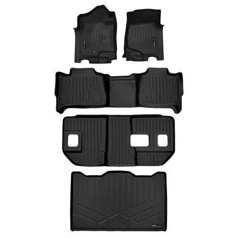 Floor Mats 3 Rows and Cargo Liner Behind 3rd Row <br> 07-14 Chevrolet Suburban GMC Yukon XL/Denali XL
