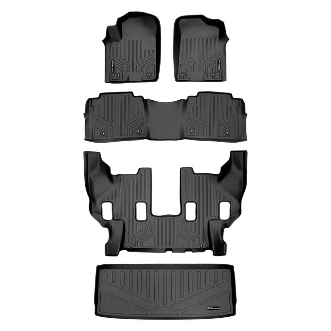Floor Mats 3 Rows and Cargo Liner <br> 11¨C18 QX56/QX80 17¨C18 Armada w/ Front Bucket Seats