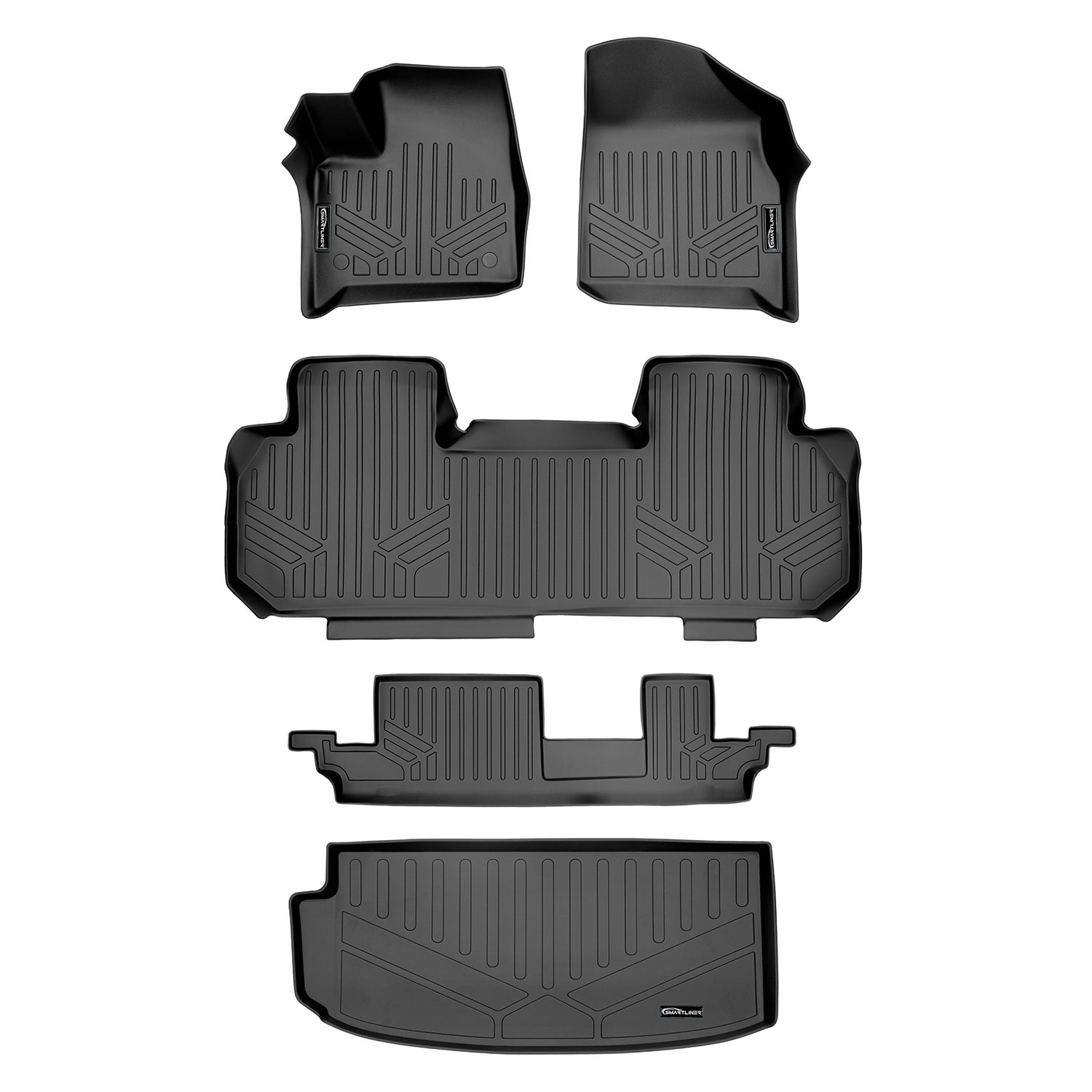 Floor Mats 3 Rows & Cargo Liner <br> 18-22 Chevrolet Traverse