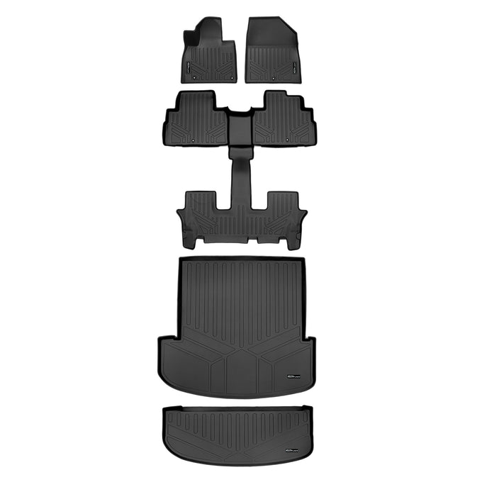3 Row & Both Cargo Liners Floor Mat Bundle <br> 20-23 Kia Telluride